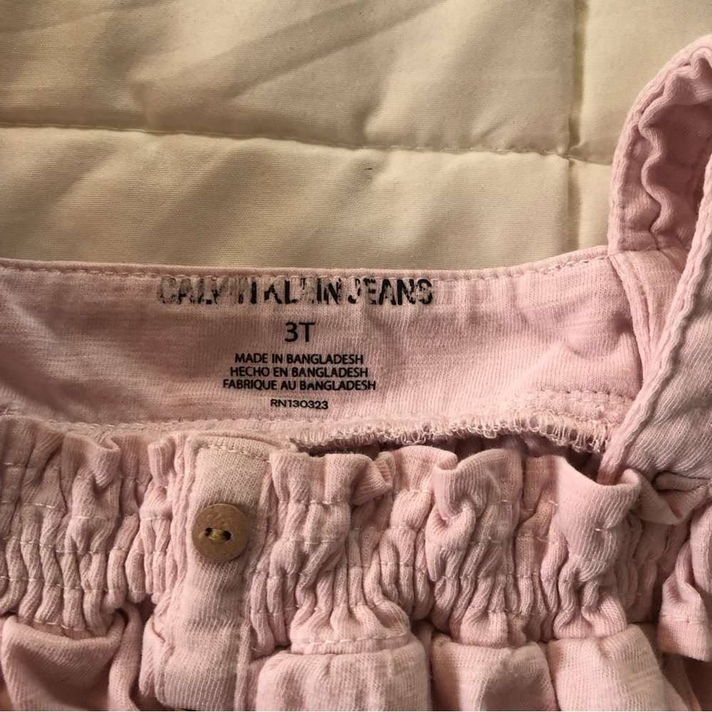 Calvin Klein Blush Ruffle Tank Top - Picture 2 of 2